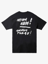 quiksilver, NATAS ACTION NOW SS TEE, BLACK (kvj0) NATAS ACTION NOW SS TEE AQYZT09174