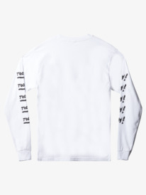 quiksilver, Natas Now Long Sleeve T-Shirt, WHITE (wbb0) NATAS NOW LS TEE AQYZT09176