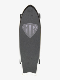 quiksilver, Mark Richards Edition Super Surf Skate Skateboard, TRUE BLACK (kvj0) Super Twin 9.5" - Surfskate Skateboard EGL21MRSWH