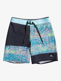 quiksilver, Boy's 8-16 Surfsilk Juxtaposed Yth 15 Boardshort, ANGEL BLUE (bgd6) Surfsilk Juxtaposed 15" - Boardshorts for Boys 8-16 EQBBS03608