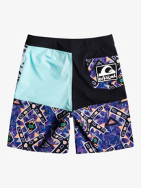 quiksilver, Boy's 8-16 Surfsilk Mixed Up 17" Boardshorts, WHITE (wbb7) Surfsilk Mixed Up 17" - Board Shorts for Boys 8-16 EQBBS03627