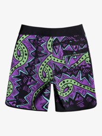 quiksilver, Boy's 8-16 SurfSilk Throwback 17" Boardshorts, BLACK (kvj7) Surfsilk Throwback 17" - Board Shorts for Boys 8-16 EQBBS03628