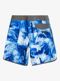 quiksilver, Boys 8-16 Ocean Scallop 16" Boardshorts, IRON GATE (kzm0) OCEAN SCALLOP YTH 16 EQBBS03654