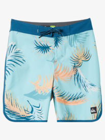 quiksilver, Boy's 8-16 Surfsilk Scallop 17" Boardshorts, MAROCCAN BLUE (bsg7) Surfsilk Scallop 17" - Board Shorts for Boys 8-16 EQBBS03676