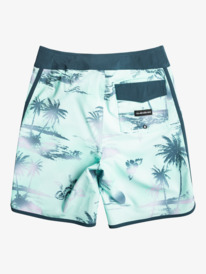 quiksilver, Boy's 8-16 Surfsilk Scallop 17" Boardshorts, BEACH GLASS (gcz6) Surfsilk Scallop 17" - Board Shorts for Boys 8-16 EQBBS03676