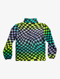 quiksilver, Clean Coasts 2022 - Fleece mit Halbreißverschluss für Jungen, RADICAL TIMES CEHKER POOL GREE (gmj8) Clean Coasts 2022 - Half Zip Fleece for Boys EQBFT03781