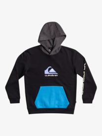 quiksilver, Boy's 8-16 Omni Logo Block Hoodie, BLACK (kvj0) Omni Logo Block - Hoodie for Boys 8-16 EQBFT03796