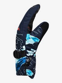 quiksilver, Mission - Muffole da snowboard/sci da Ragazzo 8-16, BRILLIANT BLUE NATURE ABSTRAKT (bnl2) Mission - Snowboard/Ski Mittens for Boys 8-16 EQBHN03030