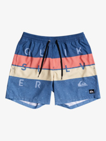 quiksilver, Детские плавательные шорты Word Block 15" 8-16, TRUE NAVY (bpz6) Word Block 15" - Swim Shorts for Boys 8-16 EQBJV03337