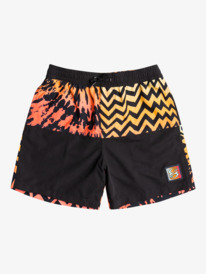 quiksilver, Boys 8-16 Radical Five Volley 14" Swim Shorts, FIERY CORAL (mkz9) RADICAL FIVE VOLLEY YOUTH 14NB EQBJV03428