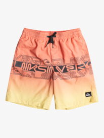 quiksilver, Everyday Wordblock 16" - Bermuda da bagno da Ragazzo 8-16, FRESH SALMON (mhv6) Everyday Wordblock 16" - Swim Shorts for Boys 8-16 EQBJV03434