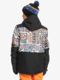 quiksilver, Mission 2022 - Funktionelle Schneejacke für Jungen, RUSSET ORANGE BIG TRIBE (nmd1) Mission 2022 - Technical Snow Jacket for Boys EQBTJ03155