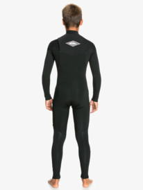 quiksilver, Boys 8-16 3/2mm Mikey Wright Capsule Everyday Sessions Chest Zip Wetsuit, BLACK (kvd0) 3/2mm Capsule Everyday Sessions - Chest Zip Wetsuit for Boys EQBW103073