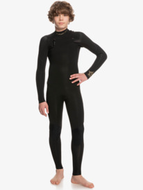 quiksilver, Boys 8-16 3/2mm Everyday Sessions Chest Zip Wetsuit, BLACK (kvj0) 3/2mm Everyday Sessions - Chest Zip Wetsuit for Boys EQBW103096