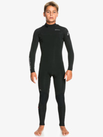 quiksilver, Boy's 8-16 5/4/3mm Everyday Sessions Back Zip Wetsuit, BLACK (kvd0) EVERYDAY SESSIONS B 5/4/3 BZ EQBW103097