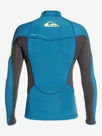 quiksilver, 1mm Syncro - Haut de surf manches longues en néoprène pour Garçon 8-16 ans, MARINA/ JET BLACK (xbbk) 1mm Syncro - Long Sleeve Neoprene Surf Top EQBW803006