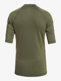 quiksilver, Boys 8-16 All Time Short Sleeve Rash Vest, THYME (cqy0) ALL TIME SS YOUTH EQBWR03177