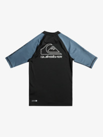 quiksilver, Boys 8-16 On Tour Short Sleeve Rash Vest, BERING SEA (byg0) ON TOUR SS YOUTH EQBWR03184