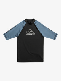 quiksilver, Boys 8-16 On Tour Short Sleeve Rash Vest, BERING SEA (byg0) ON TOUR SS YOUTH EQBWR03184