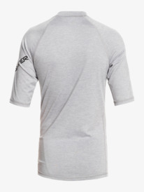 quiksilver, Boy's 8-16 All Time Ss Youth S/SL Surf Tee, SLEET HEATHER (szph) All Time - Short Sleeve UPF 50 Rash Vest for Boys 8-16 EQBWR03212