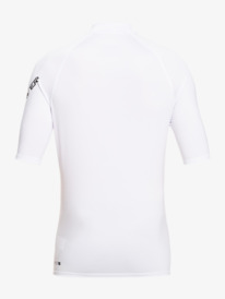 quiksilver, All Time - Short Sleeve UPF 50 Rash Vest for Boys 8-16, WHITE (wbb0) All Time - Short Sleeve UPF 50 Rash Vest for Boys 8-16 EQBWR03212