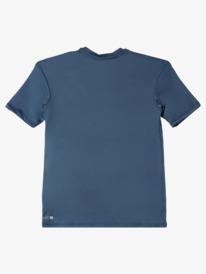 quiksilver, Solid Streak - Short Sleeve UPF 50 Surf T-Shirt for Boys 8-16, BERING SEA (byg0) Solid Streak - Short Sleeve UPF 50 Surf T-Shirt for Boys 8-16 EQBWR03227