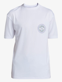 quiksilver, Mix Session T-shirt de surf à manches courtes pour Garçon 8-16 ans, SNOW WHITE (wbk0) Mix Session - Short Sleeve Surf T-Shirt for Boys 8-16 EQBWR03234