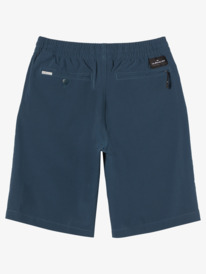quiksilver, Boy's 8-16 Ocean Elastic Waist 18 Amphibian Boardshorts, MIDNIGHT NAVY (bsl0) Ocean Elastic 18" - Amphibian Board Shorts for Boys 8-16 EQBWS03358
