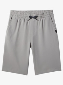 quiksilver, Boy's 8-16 Ocean Elastic 18" Amphibian Boardshorts, SLEET (szp0) Ocean Elastic 18" - Amphibian Board Shorts for Boys 8-16 EQBWS03358