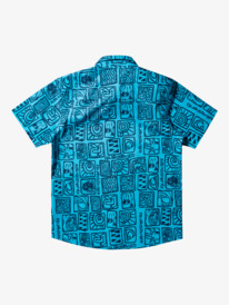 quiksilver, Grommy - Short Sleeve Shirt for Boys 8-16, RIVER BLUE GROMMY 232 (bjh6) Grommy - Short Sleeve Shirt for Boys 8-16 EQBWT03382