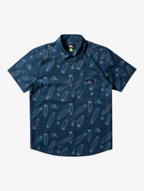 quiksilver, Where Is My Board - Short Sleeve Shirt for Boys 8-16, MIDNIGHT NAVY WHERES MY BOARD (bsl6) Where Is My Board - Short Sleeve Shirt for Boys 8-16 EQBWT03385