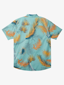 quiksilver, Tropical Glitch - Short Sleeve Shirt for Boys 8-16, ANGEL BLUE TROPICAL GLITCH (bgd6) Tropical Glitch - Short Sleeve Shirt for Boys 8-16 EQBWT03395