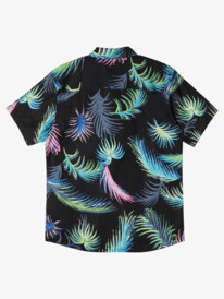 quiksilver, Tropical Glitch - Short Sleeve Shirt for Boys 8-16, BLACK TROPICAL GLITCH (kvj6) Tropical Glitch - Short Sleeve Shirt for Boys 8-16 EQBWT03395