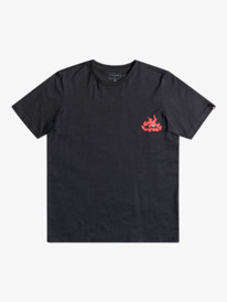 quiksilver, Детская футболка Hells Yeah 8-16, BLACK (kvj0) Hells Yeah - Short Sleeve T-Shirt for Boys 8-16 EQBZT04422