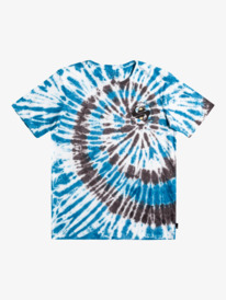 quiksilver, Boy's 8-16 In Circles Ss Yth Screen Tee, SEA PORT (brn0) In Circles - Short Sleeve T-Shirt for Boys 8-16 EQBZT04435