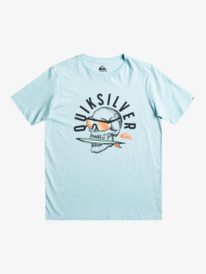 quiksilver, QS Rockin Skull - T-Shirt voor Jongens 8-16, SKY BLUE (bgc0) QS Rockin Skull - T-Shirt for Boys 8-16 EQBZT04592