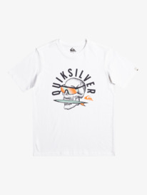 quiksilver, QS Rockin Skull - T-Shirt voor Jongens 8-16, WHITE (wbb0) QS Rockin Skull - T-Shirt for Boys 8-16 EQBZT04592