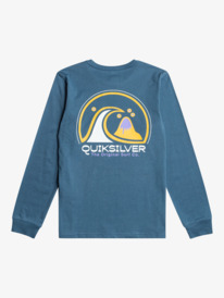 quiksilver, Clean Circle - Camiseta de Manga Larga para Chicos, BERING SEA (byg0) CLEAN CIRCLE LS YTH EQBZT04667
