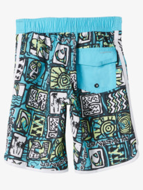 quiksilver, Boy's 2-7 Everyday Scallop 14" Boardshorts, RIVER BLUE (bjh7) Everyday Scallop 14" - Board Shorts for Boys 2-7 EQKBS03395