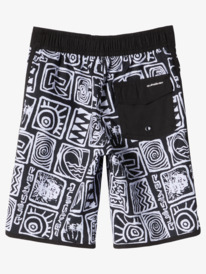 quiksilver, Boy's 2-7 Everyday Scallop 14" Boardshorts, BLACK (kvj7) Everyday Scallop 14" - Board Shorts for Boys 2-7 EQKBS03395