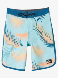 quiksilver, Boy's 2-7 Surfsilk Scallop 14" Boardshorts, MAROCCAN BLUE (bsg7) Surfsilk Scallop 14" - Board Shorts for Boys 2-7 EQKBS03403