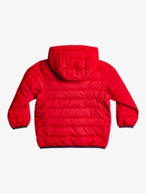 quiksilver, Scaly - Hooded Puffer Jacket for Boys 2-7, CHILI PEPPER (rrd0) Scaly - Hooded Puffer Jacket for Boys 2-7 EQKJK03112