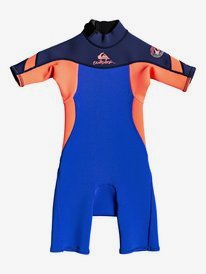 2/2mm Syncro - Back Zip Short Sleeve Springsuit for Boys 2-7  EQKW503001