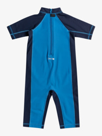 quiksilver, Boys 2-7 Thermo Spring Short Sleeve Springsuit Rash Vest, VALLARTA BLUE (byh0) Thermo Spring - Short Sleeve UPF 50 Springsuit Rashguard for Boys 2-7 EQKWR03110