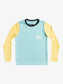 quiksilver, Boys 2-7 Heats Omni Long Sleeve UPF 50 Rash Vest, ANGEL BLUE (bgd0) HEATS OMNI BOY LS EQKWR03113