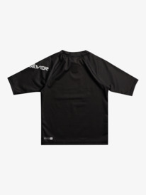 quiksilver, All Time - Short Sleeve UPF 50 Rash Vest for Boys 2-7, BLACK (kvj0) All Time - Short Sleeve UPF 50 Rash Vest for Boys 2-7 EQKWR03120