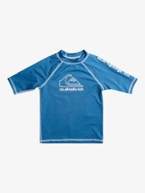quiksilver, Boy's 2-7 On Tour Short Sleeve UPF 50 Rashguard, VALLARTA BLUE (byh0) On Tour - Short Sleeve UPF 50 Rash Vest for Boys 2-7 EQKWR03125
