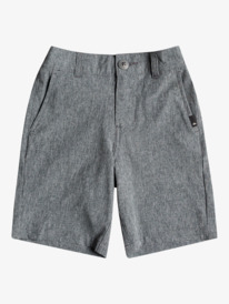 quiksilver, Boy's 2-7 Union Heather Amphibian 14" Hybrid Shorts, BLACK (kvj0) Union Heather 14" - Amphibian Board Shorts for Boys 2-7 EQKWS03191