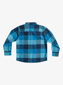 quiksilver, Boy's 2-7 Motherfly Long Sleeve Flannel Shirt, DELPH BLUE MOTHERFLY (bjp1) Motherfly - Long Sleeve Flannel Shirt for Boys 2-7 EQKWT03227