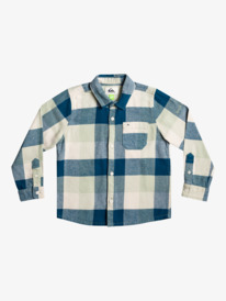 quiksilver, Boy's 2-7 Motherfly Long Sleeve Flannel Shirt, DESERT SAGE MOTHERFLY (gfl1) Motherfly - Long Sleeve Flannel Shirt for Boys 2-7 EQKWT03227